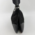 Prada Shoulder Bag Black Nylon Leather Vintage — view 5