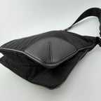 Prada Shoulder Bag Black Nylon Leather Vintage — view 8