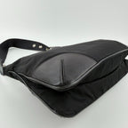 Prada Shoulder Bag Black Nylon Leather Vintage — view 9
