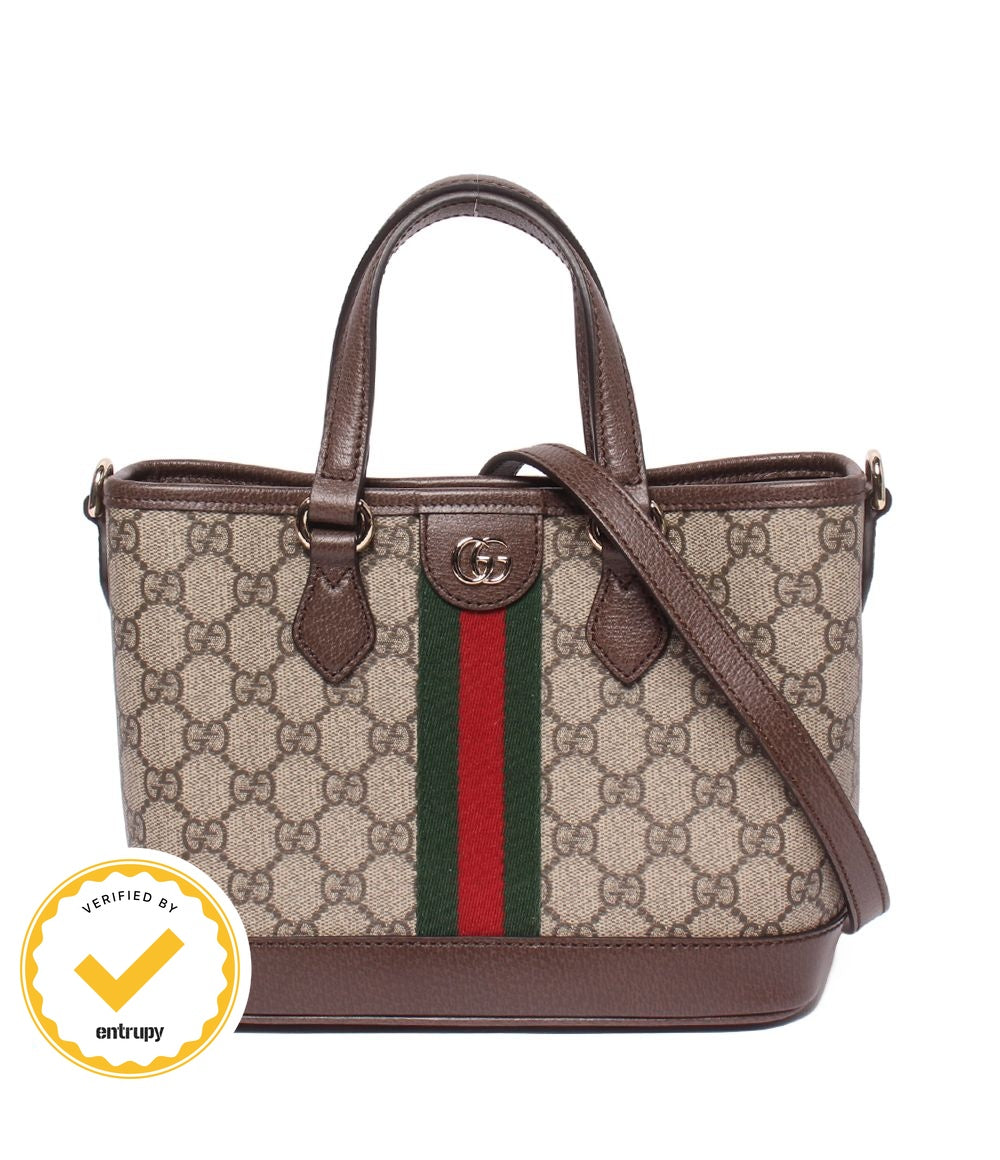 Gucci 2-Way Tote Shoulder Bag Crossbody GG Supreme