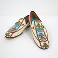 Gucci Anniversary Horsebit Accent Jaguar Drofa 8 Ivory Print
