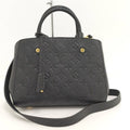 Louis Vuitton Montaigne BB 2-Way Bag Monogram Empreinte Noir Black