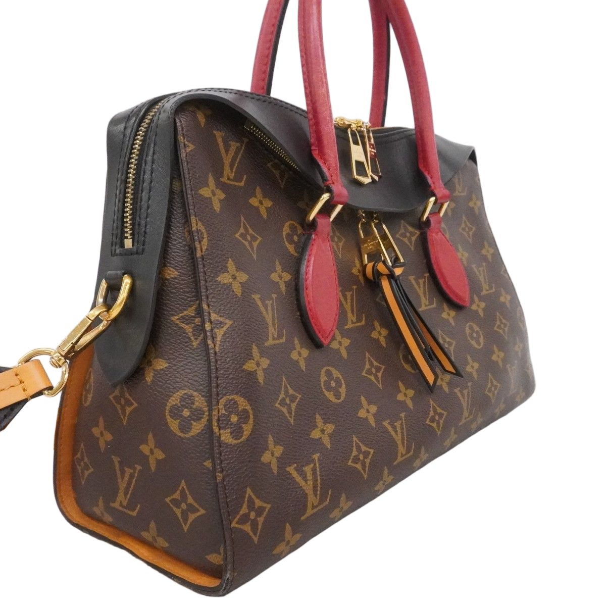 Louis Vuitton Handbag Monogram Roulis Tote Brown Noir 2-Way — view 2