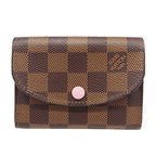 Louis Vuitton Wallet Coin Case Damier Canvas Porte Monnaie Rosalie