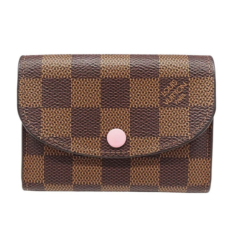 Louis Vuitton Wallet Coin Case Damier Canvas Porte Monnaie Rosalie