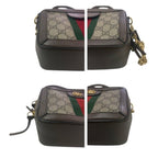 Gucci Ophidia Brown Gold GG Supreme Canvas Leather Shoulder Bag — view 6