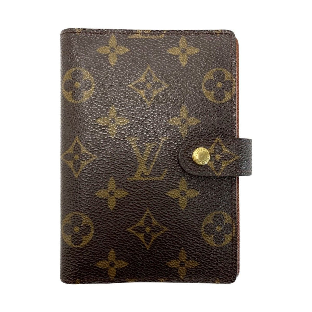 Louis Vuitton Monogram Agenda PM Notebook Cover Gold Hardware — view 2