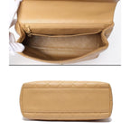 Chanel Handbag Gold Caviar Leather Quilted Top Handle — view 3