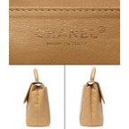Chanel Handbag Gold Caviar Leather Quilted Top Handle — view 4