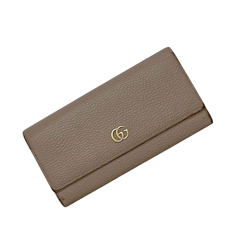 Gucci Bifold Long Wallet Pink Beige Marmont