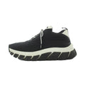 Prada Re-Nylon Gabardine Sneakers 36.5 Black Quilted Upper Lug Sole Mid Cut RI