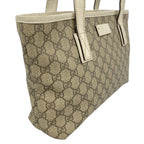 Gucci Tote GG Supreme Brown Beige Silver — view 2