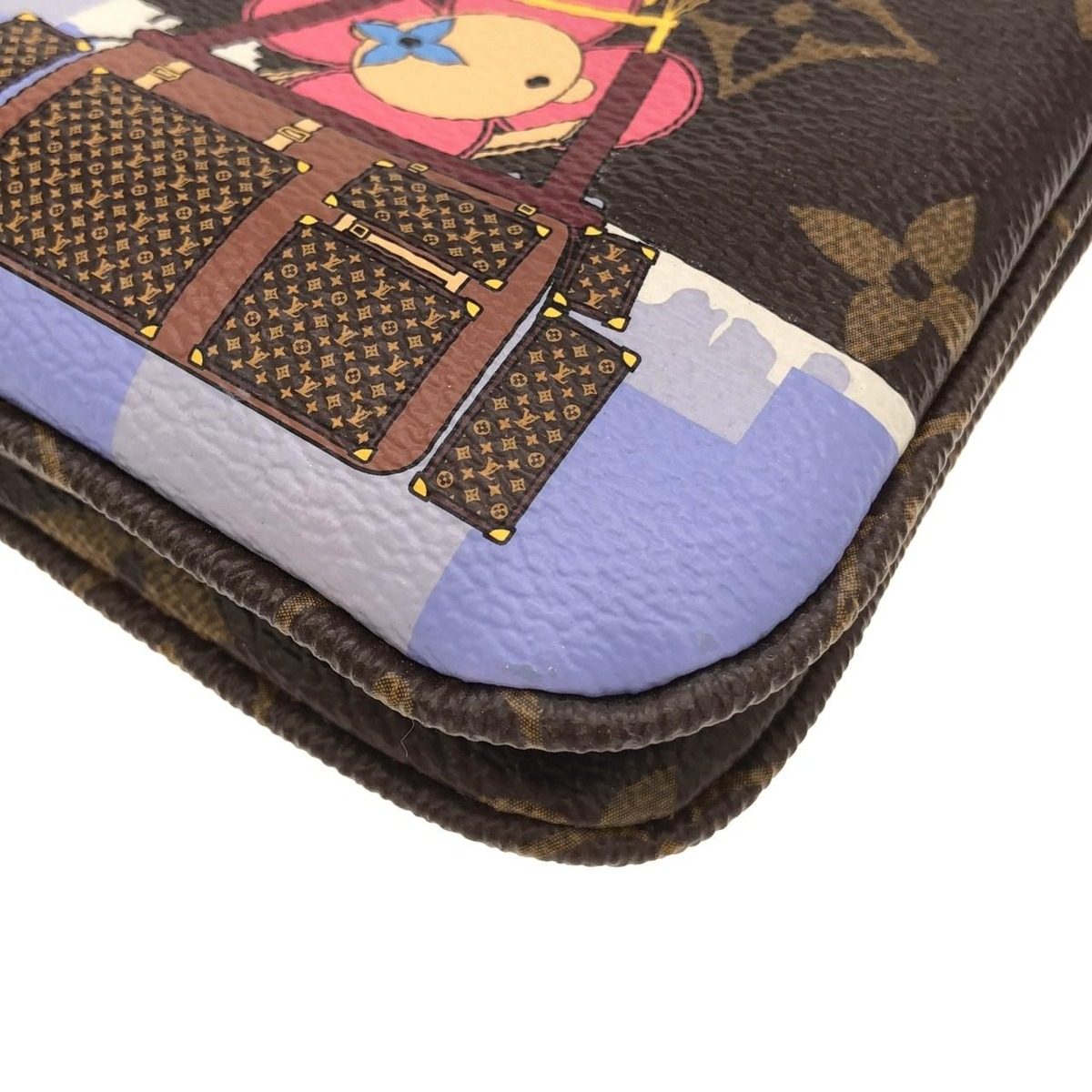 Louis Vuitton Monogram Holiday Pochette Double Zip Shoulder Bag — view 3