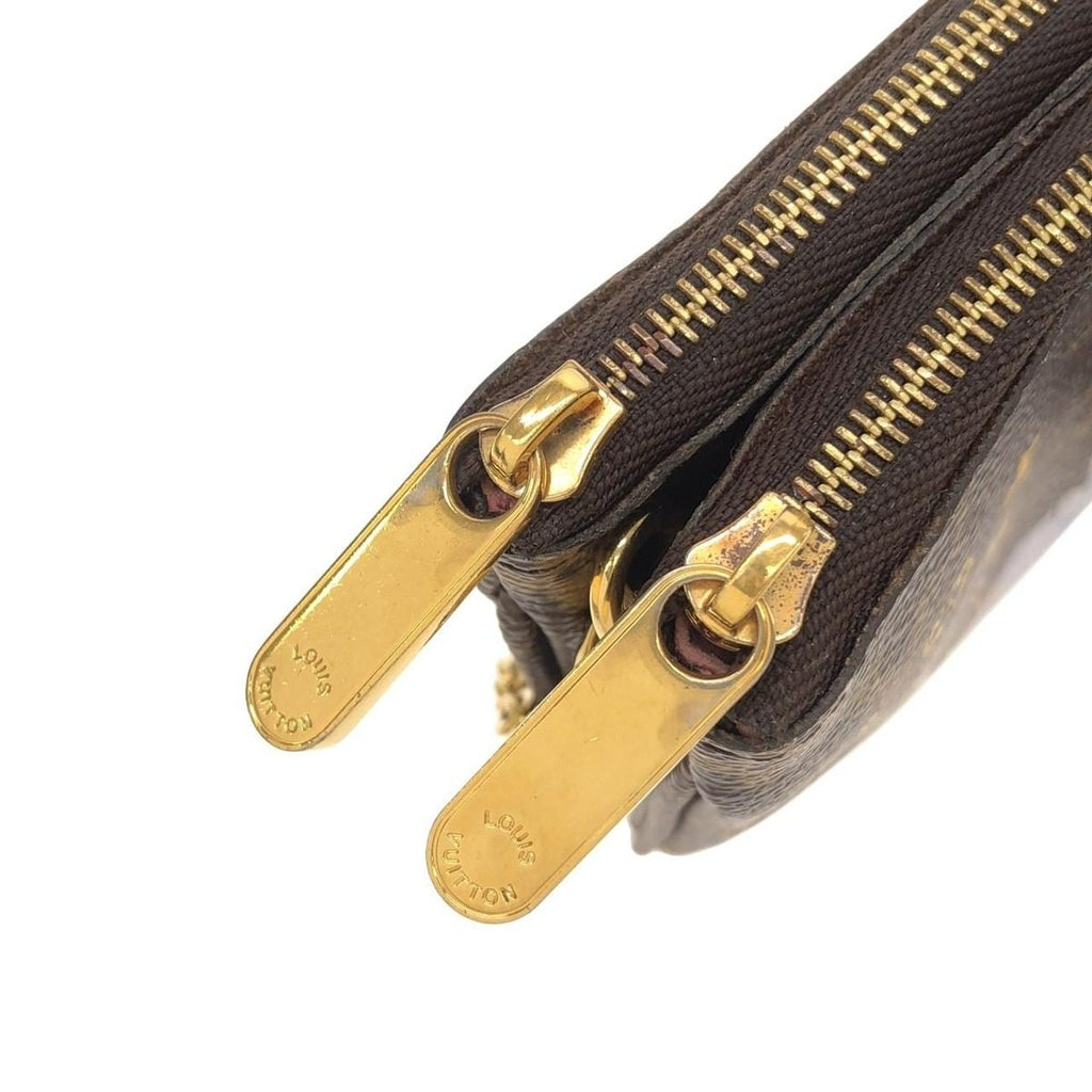 Louis Vuitton Monogram Holiday Pochette Double Zip Shoulder Bag — view 5