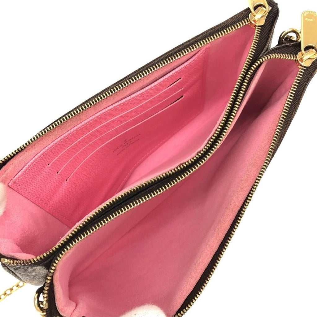 Louis Vuitton Monogram Holiday Pochette Double Zip Shoulder Bag — view 8