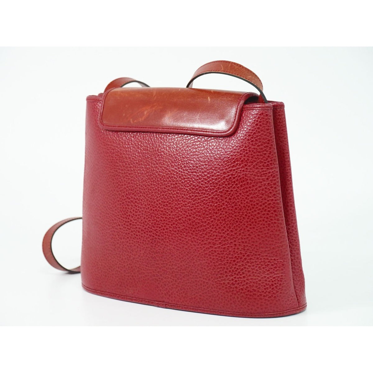 Dior Leather Shoulder Bag Pochette Red — view 2