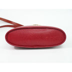 Dior Leather Shoulder Bag Pochette Red — view 3