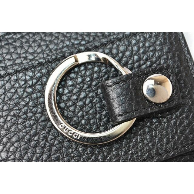 Gucci Key Case Holder 6-stack Leather GG Logo Black Silver — view 5