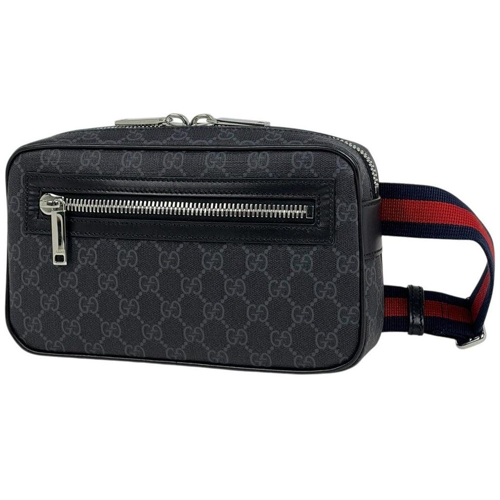 Gucci GG Pattern Belt Bag Black