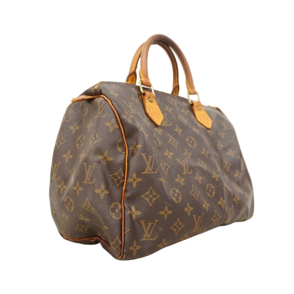 Louis Vuitton Handbag Monogram Speedy 30 Brown — view 2
