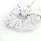 Chanel Scrunchie White M — view 4