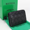 Bottega Veneta Business Card Case Intrecciato Holder Lambskin