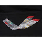 Hermes les Folies du Ciel Twilly Silk Ribbon Scarf Gray — view 2