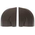 Hermes Bookends Set Wood Taurillon H Brown Rouge Book Stand 0110