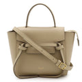 Celine Pico Belt Bag Handbag Mini 2-Way Shoulder Leather Sand