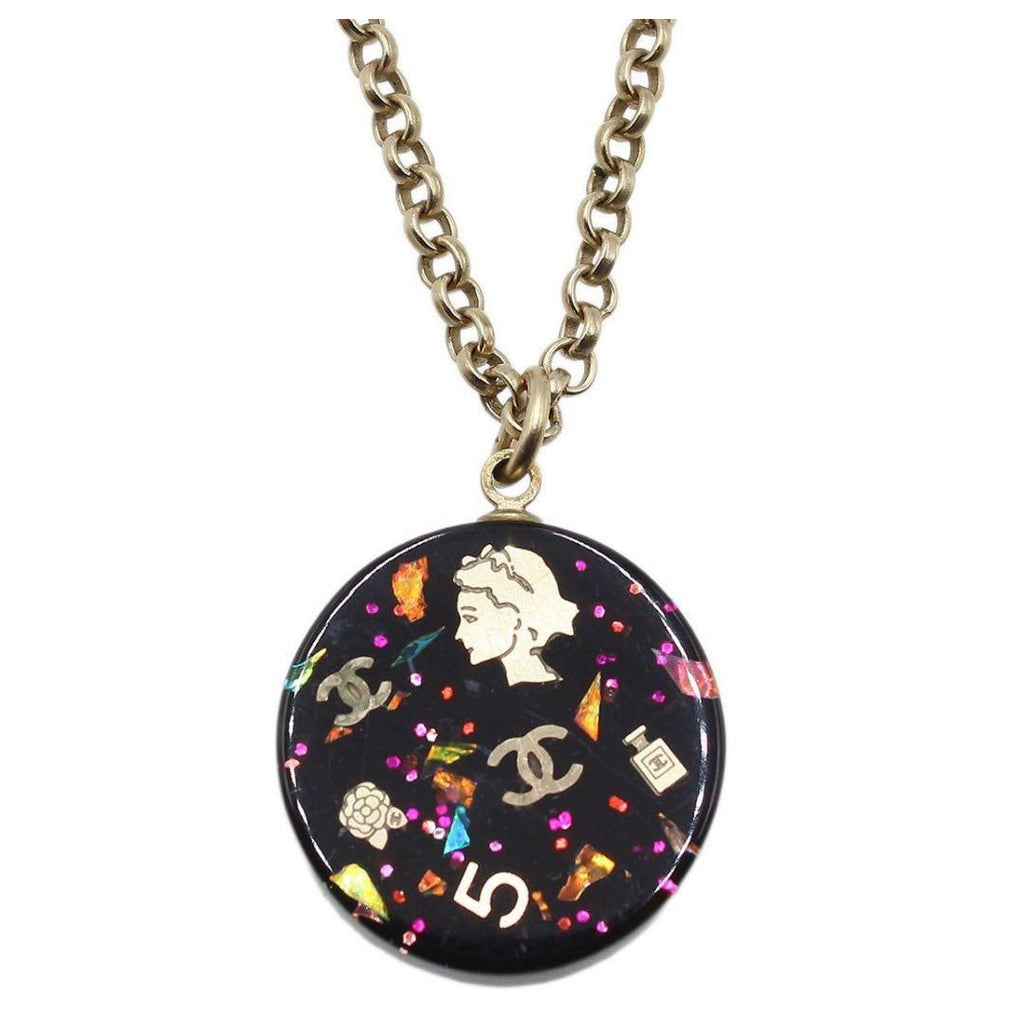 Chanel Multi Charm Icon Chain Necklace — view 4
