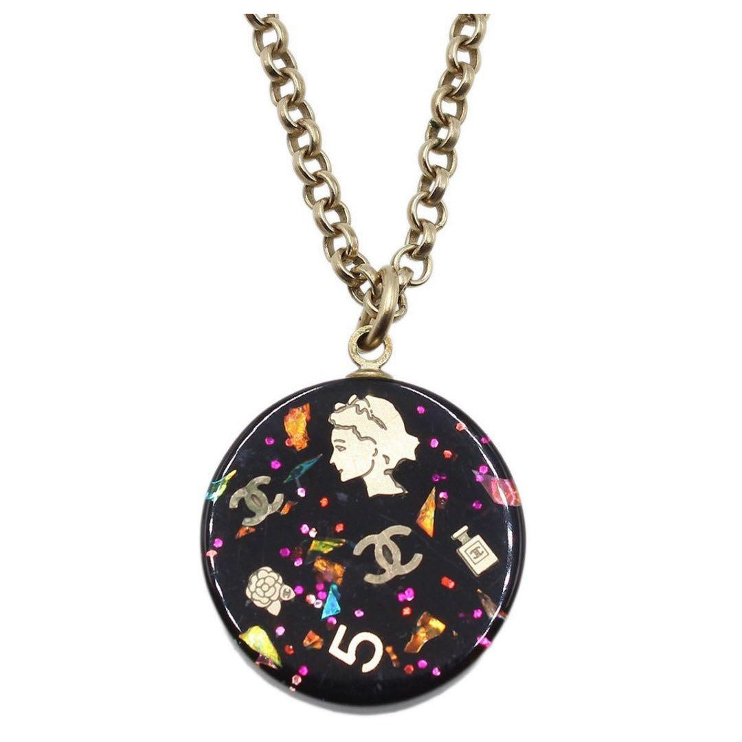Chanel Multi Charm Icon Chain Necklace — view 4