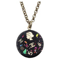 Chanel Multi Charm Icon Chain Necklace