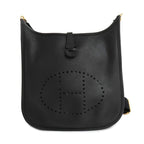 Hermes Evelyne 3 PM Black Taurillon Clemence Gold Hardware