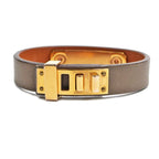 Hermes As de Coeur Bracelet Etoupe Gold Hardware Voswift