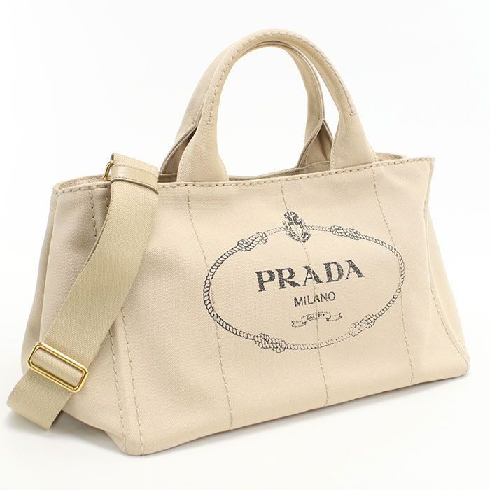 Prada 2-Way Canapa Tote Canvas