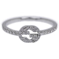 Gucci Interlocking GG Ring No 9 750 WG Full Eternity Diamond