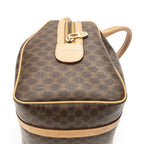 Celine Mini Boston Beige Brown Macadam Canvas Shoulder Bag — view 7