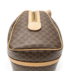 Celine Mini Boston Beige Brown Macadam Canvas Shoulder Bag — view 8
