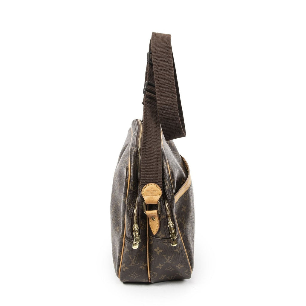 Louis Vuitton Reporter Brown Monogram Canvas Shoulder Bag — view 4