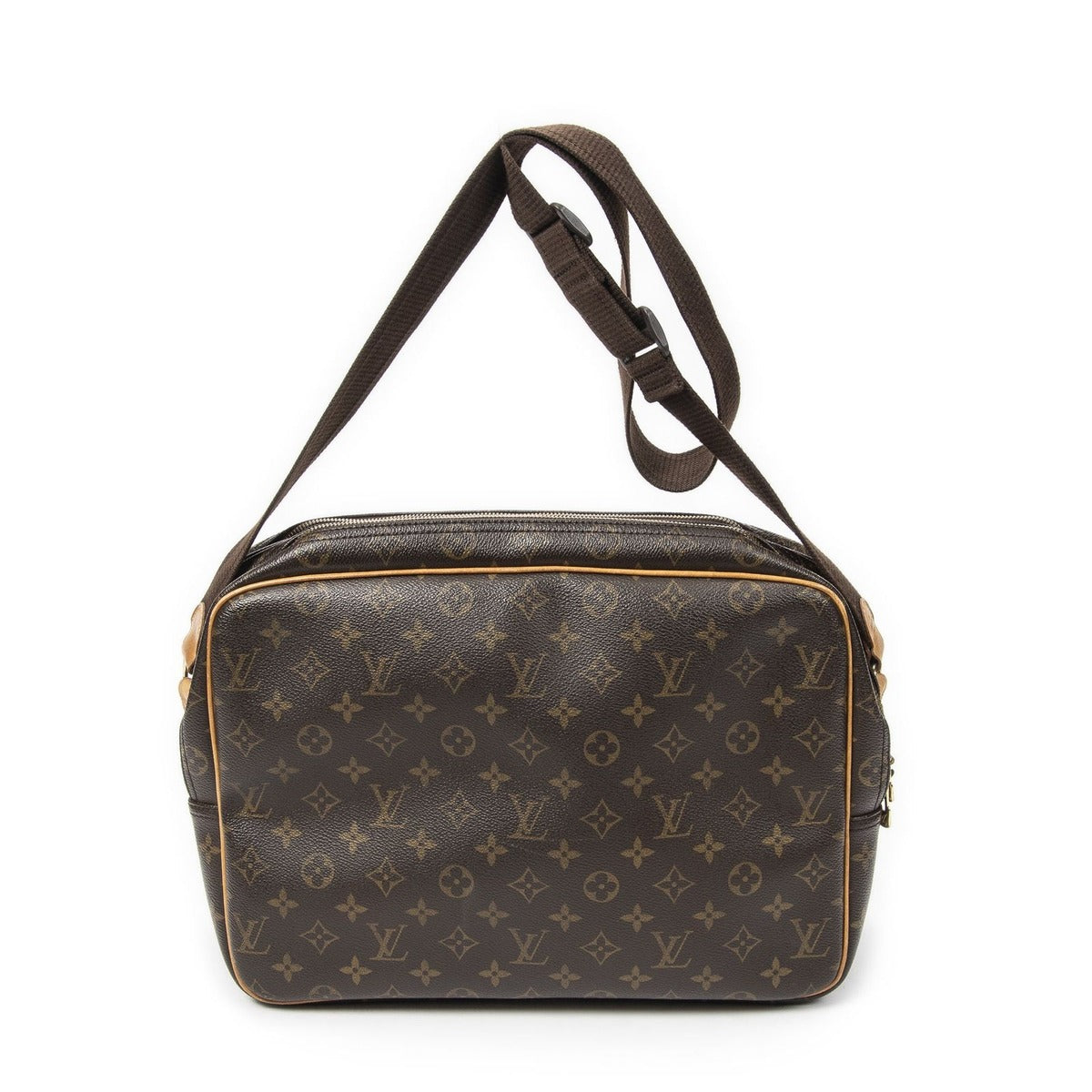 Louis Vuitton Reporter Brown Monogram Canvas Shoulder Bag — view 5