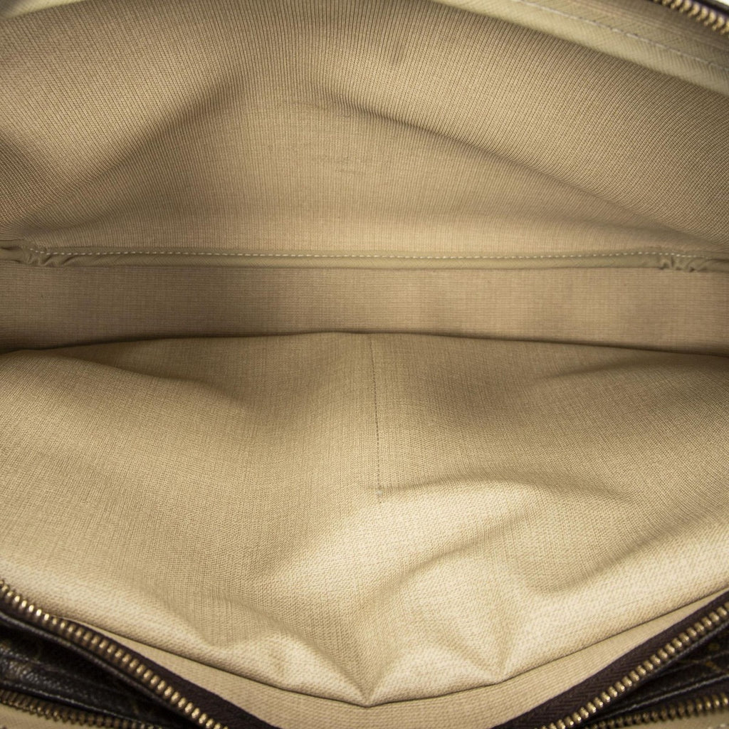Louis Vuitton Reporter Brown Monogram Canvas Shoulder Bag — view 9