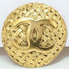 Chanel Vintage Earrings CC Logo Gold 29