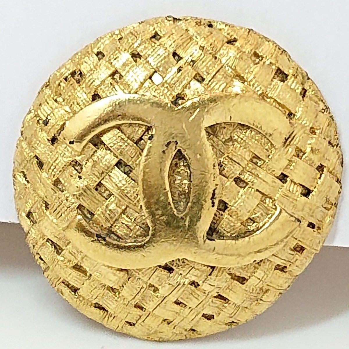 Chanel Vintage Earrings CC Logo Gold 29