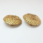 Chanel Vintage Earrings CC Logo Gold 29