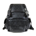 Dior CD Diamond Hit the Road Backpack Black Gray Leather