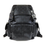 Dior CD Diamond Hit the Road Backpack Black Gray Leather