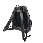 Dior CD Diamond Hit the Road Backpack Black Gray Leather — view 2