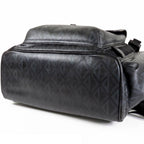 Dior CD Diamond Hit the Road Backpack Black Gray Leather — view 3