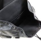 Dior CD Diamond Hit the Road Backpack Black Gray Leather — view 4