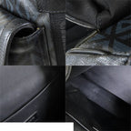 Dior CD Diamond Hit the Road Backpack Black Gray Leather — view 7